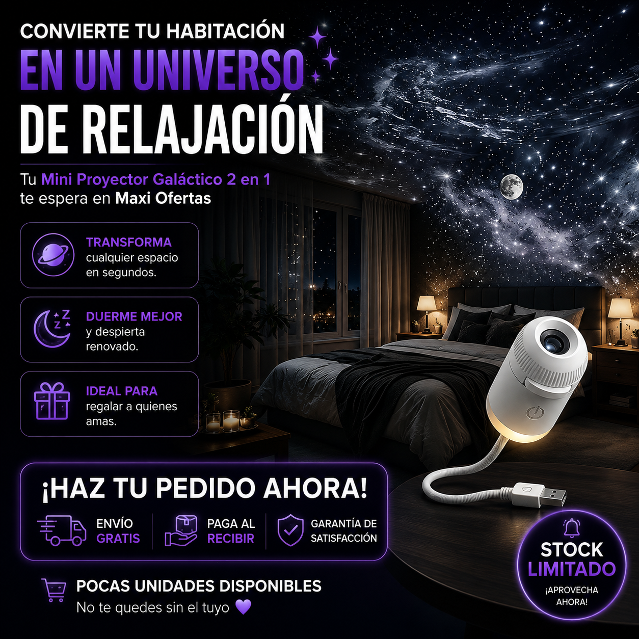 AstraNova™ | Convierte cualquier habitación en una galaxia