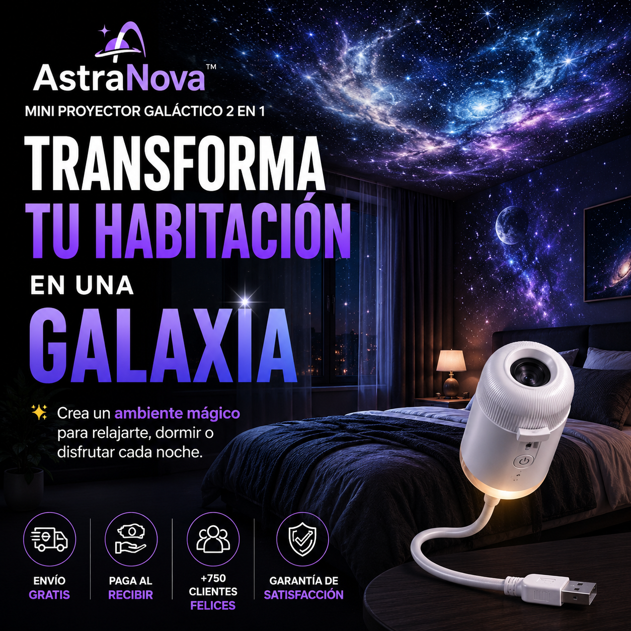 AstraNova™ | Convierte cualquier habitación en una galaxia